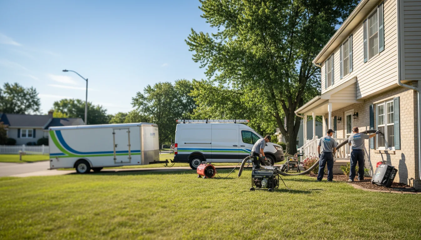 Flooded Basement Restoration And Cleanup With Repair in Dover, IL near me